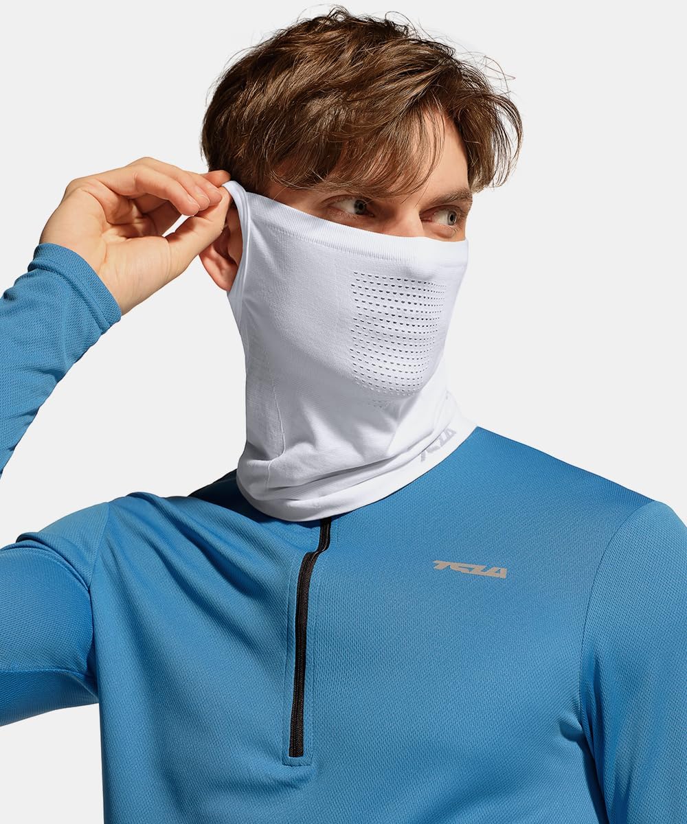 TSLA Unisex Lightweight Breathable Face Cover, UV Protection Moisture Wicking Headwear for outdoor sports Running, Hiking, Cycling